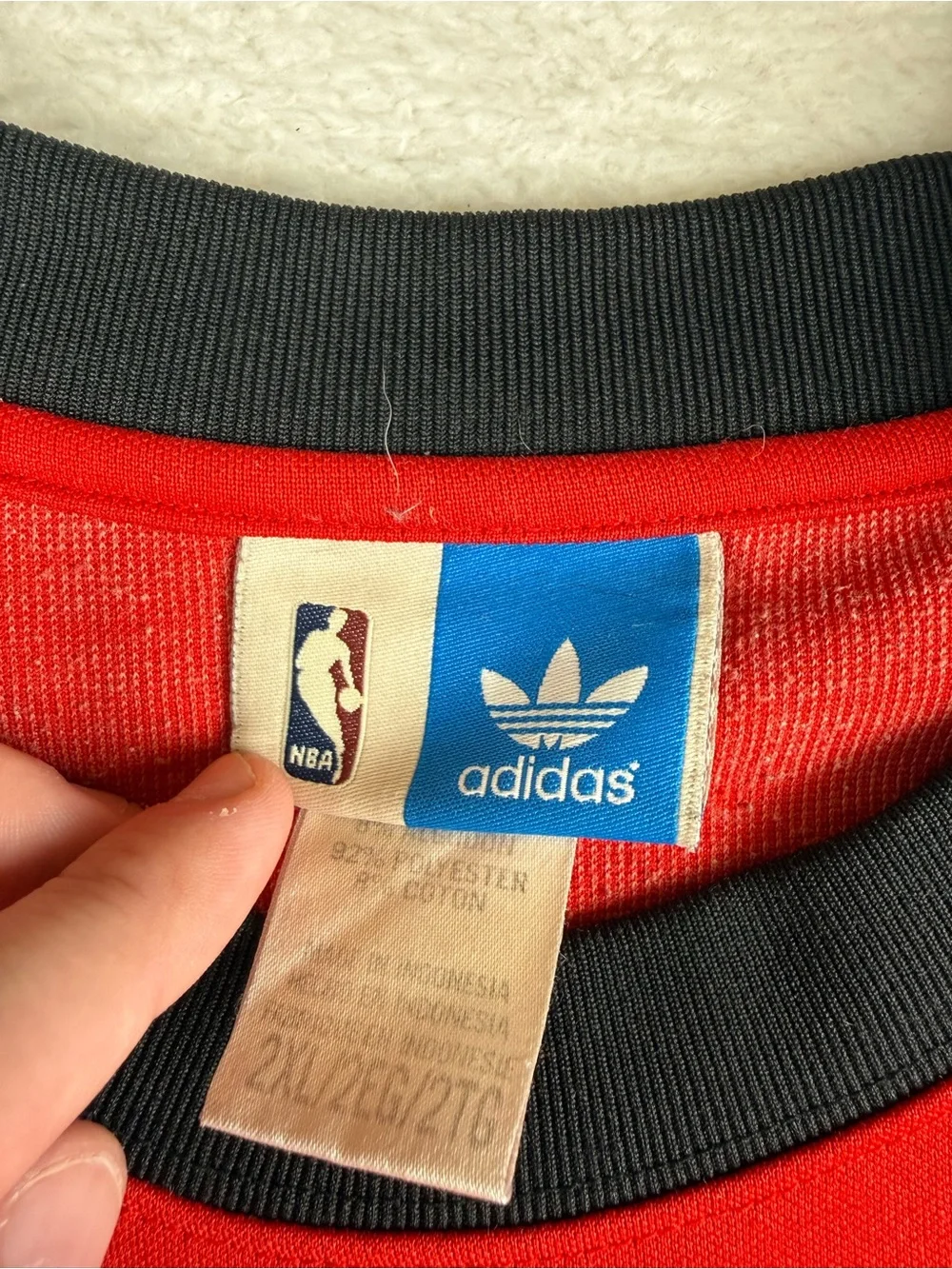 Vintage 90s Adidas Chicago Bulls Championship Long Sleeve Sweatshirt Mens 2XL